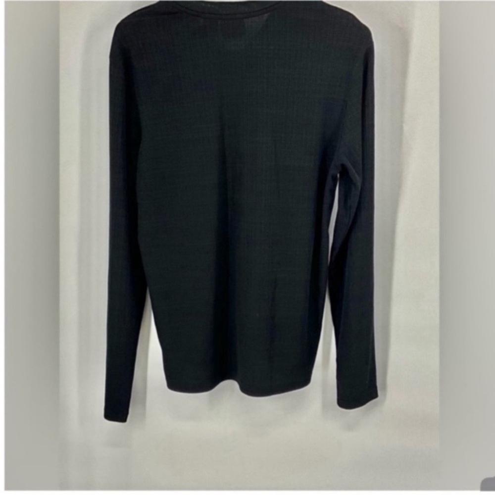 Guess Black V Neck Pullover Knit Light Sweater M women’s L - Picture 3 of 3